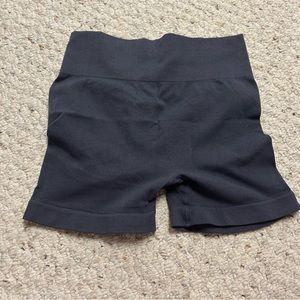 Dark grey workout shorts